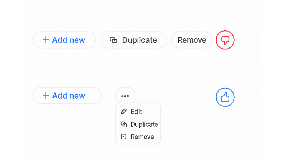 Simplification de l'ux