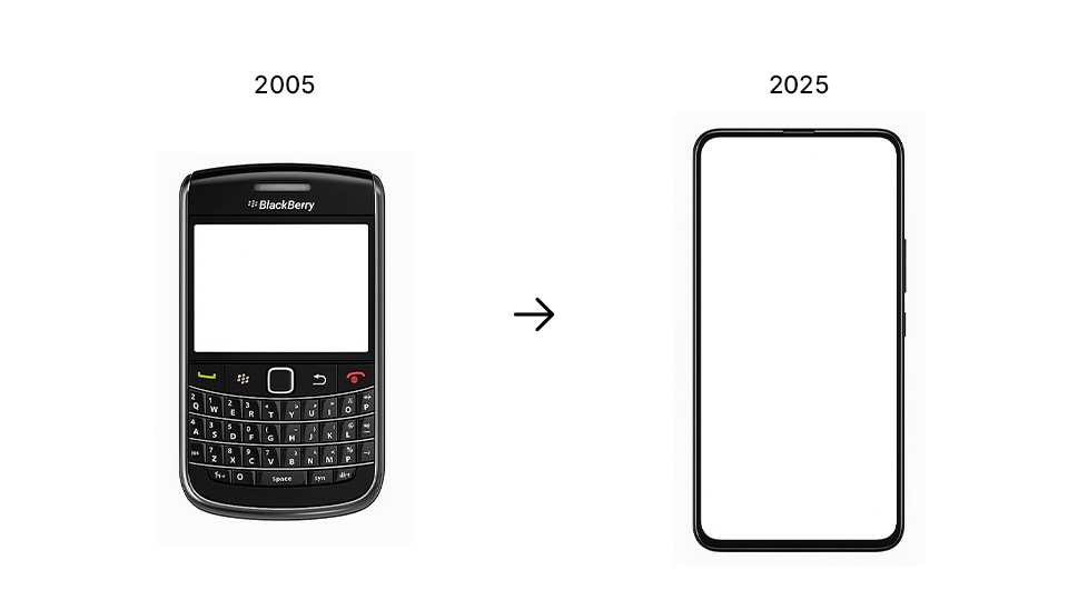 Phone interfaces evolution